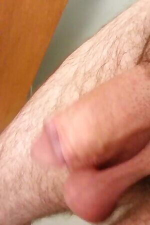 Swinging my low-hanging balls and soft cock