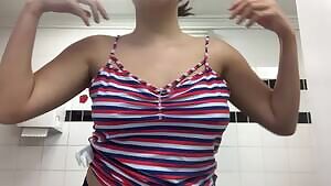 Had to take advantage of an empty restroom