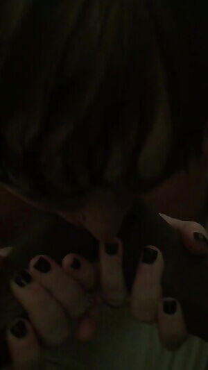 Wife tasting two cocks