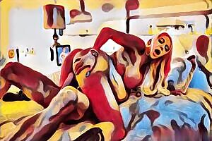 Nicolette Shea - RedCowGirl #NeuralStyled w/Sound