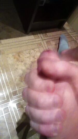 Violently throwing cum out