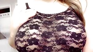 Slutty wife showing off her assets