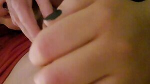 Filling her mouth with cum