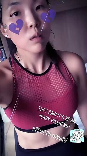 Sweaty Korean on Peloton