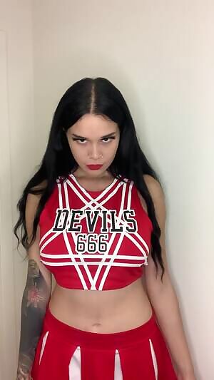 Halloween, Creepy Titty Drop Cheerleader 🎃 👻!!! OC