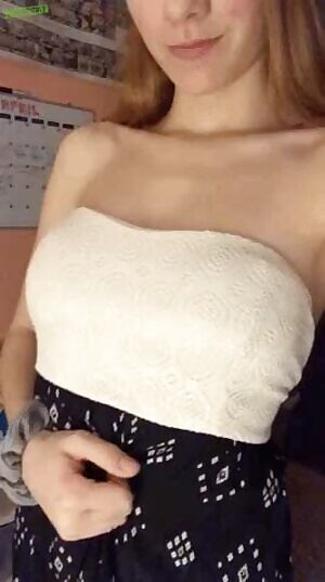 Quick reveal for shy girl