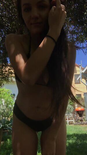 Playing in my backyard