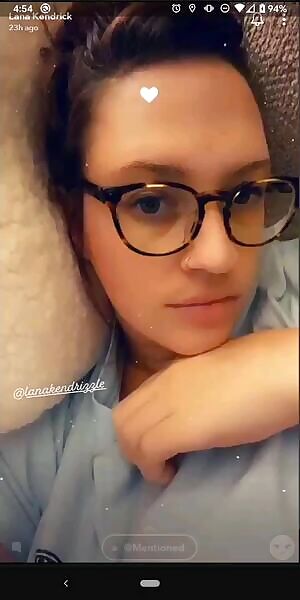 Milk drops on her Snapchat