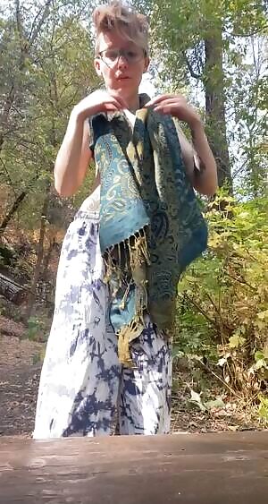 Decided to stop on the hiking trail and strip down ;)