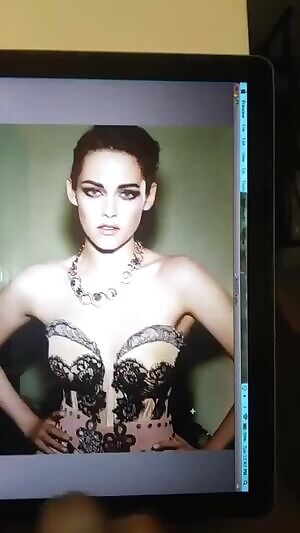 Busting a huge nut on Kristin Stewart