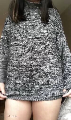 have had virtual interviews all day wearing only this. thought I deserve some spankings for being such a naughty girl, will you give me more? 🤭