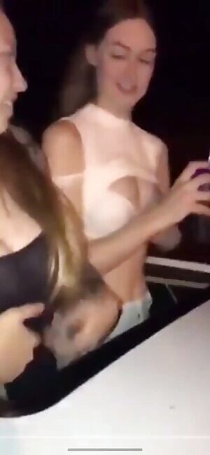 Through the car roof