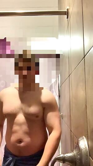 Little post workout shower fun