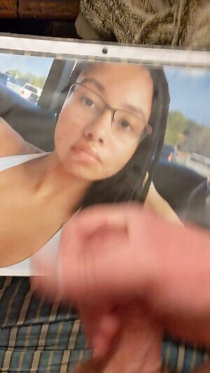 Another cum tribute for sexy mixed race 19 yr old