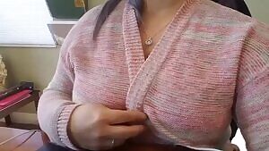 Being naughty at work 😈😏 Just a quick tease! should I more?