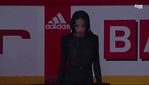 National anthem singer dress codes in Sweden are a little bit more relaxed.