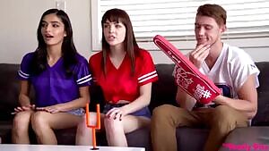 Super Sunday With My Step Sis And Her Friend