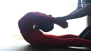 Corina in deep assisted backbends