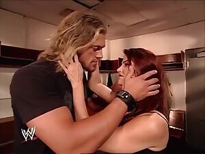 WWE Edge Lita Kissing