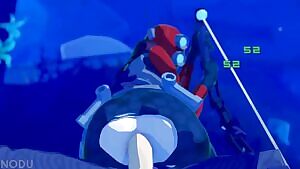 Engineer heals up Huntress