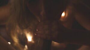 Blonde UK girl sucking cock