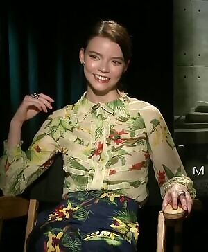 Anya Taylor Joy's jiggly breasts make my cock throb