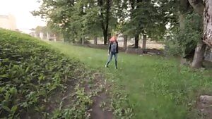 Amateur Couple have Risky Public Sex, Facial Cumshot POV