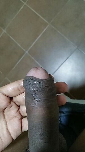 My semi hard cock with a little anticipation