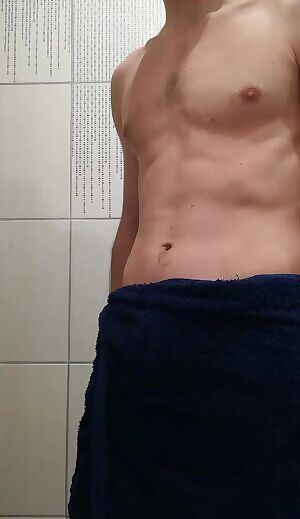 Hello after shower fun