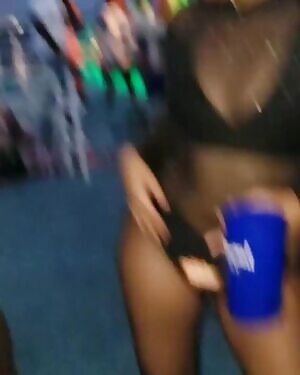 Trini carnival with a wagon