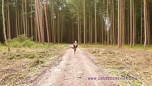 Cute Blonde in Rain Jacket