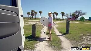 Cute Surfer Gets Fucked On The Bus