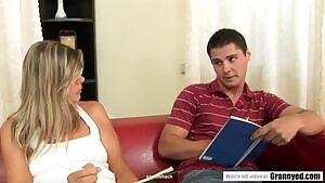 Cute GILF Plowed By Young Student GIF