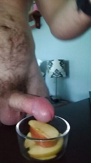 cum on food, then I ate it