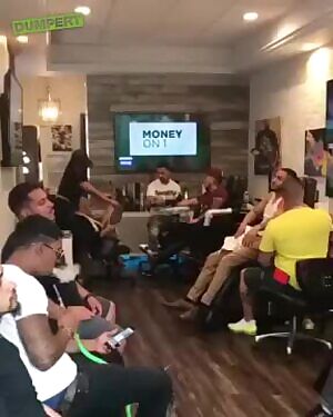 Busting it open in a full tattoo parlour for added realism