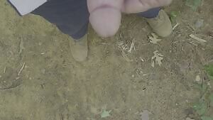 A partly ruined one, just a few spurts.